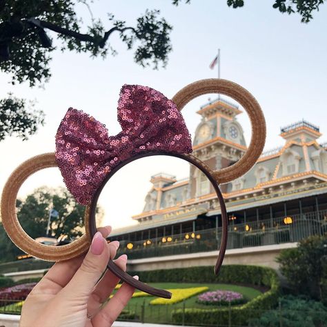 Sherpa Minnie Ears, Pink Mickey Ears, Disney Ears Rose Gold, Disney Ear Headbands, Sleeping Beauty Mickey Ears, No Code, Mickey Ears, Sugar And Spice, Cuff Bracelets