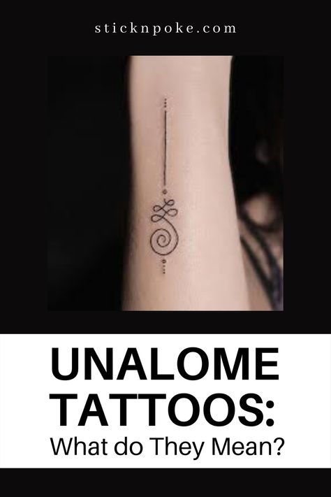 Unalome Symbol Tattoo, Boho Symbols And Meanings, Unbreakable Bond Tattoo Symbols, Symbol Of Kindness Tattoo Ideas, Unalome Meaning Symbols, Unalome Tattoo Female Design Meaning, Unalome Om Tattoo, Abundance Tattoo Symbols, Health Symbol Tattoo