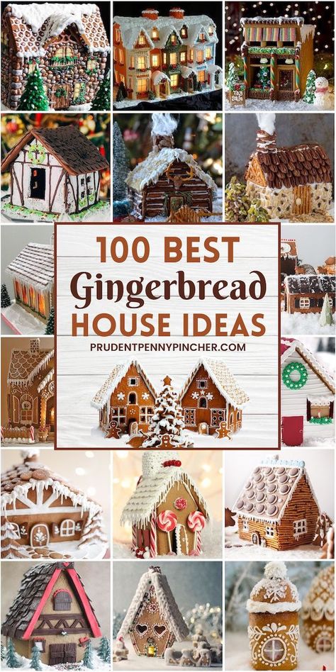 Best Gingerbread House, Christmas Gingerbread Houses, Gingerbread House Icing, Easy Gingerbread House, Gingerbread House Ideas, Homemade Gingerbread House, Gingerbread House Candy, Ginger Bread House Diy, Cool Gingerbread Houses