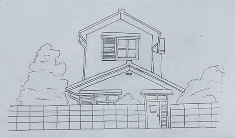 Doraemon home template Nobita House Drawing, Nobita House, House Sketch, Creative Ideas, Coloring Books, Sketch, Books, Quick Saves