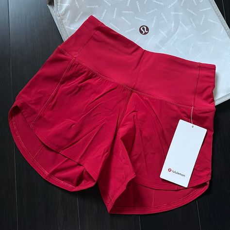 Lululemon Speed Up Shorts 4” New With Tags Color Dark Red (Dkrd) Size 2,4,8 And 12 Available Guaranteed Authentic 5 Star Top Rated Seller Next Day Shipping Only Reasonable Offers Will Be Considered A425 Red Lululemon Shorts Outfit, Red Lululemon Shorts, Lululemon Shorts Outfit, Red Lululemon, Speed Up Shorts, Lululemon Speed Up Shorts, Lululemon Hotty Hot Shorts, Hotty Hot Shorts, Shorts Lululemon