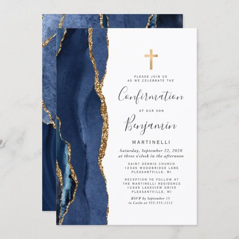 Communion Cards Invitation, First Communion Invitations For Boys, First Holy Communion Invitation Cards, Holy Communion Invitation Cards, Communion Invitations Boy, Confirmation Invitation, Holy Communion Party, Boys First Communion, Confirmation Cards