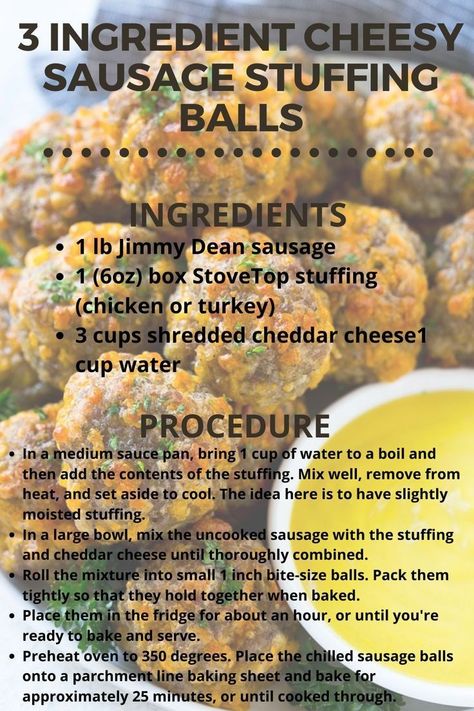 Sausage Stuffing Balls Recipe Easy, Stuffing And Sausage Balls, Stovetop Stuffing Sausage Balls, Cheesy Sausage Stuffing Balls, Sausage Stuffing Balls Recipe, Stuffing Balls With Sausage, Sausage And Stuffing Balls, Sausage Balls Stuffing, Sausage Balls With Stuffing