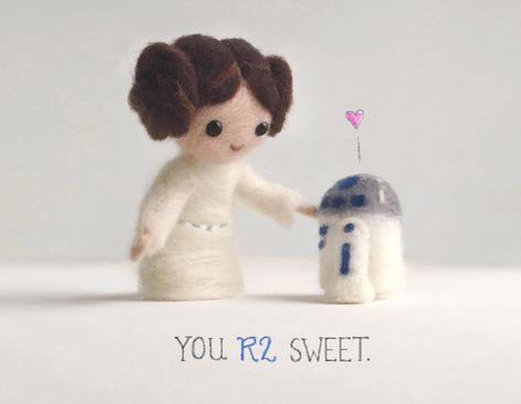 Needle Felting Diy, Needle Felting Tutorials, Needle Felting Projects, Wool Art, Felting Tutorials, Needle Felt, Princess Leia, Needle Felted Animals, Felt Diy