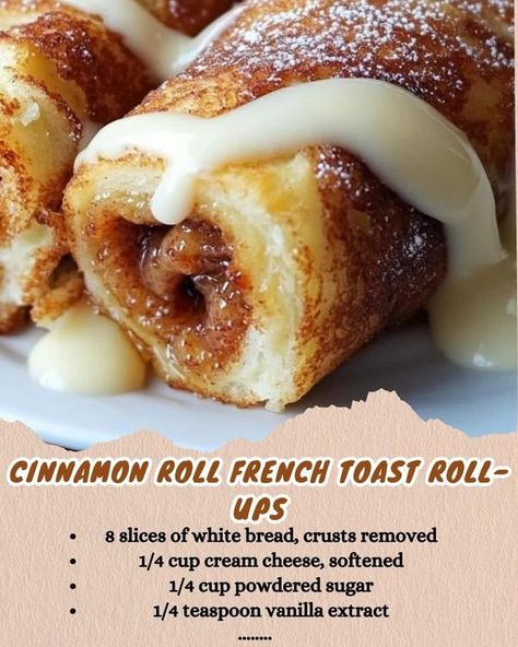 Grondm,as Old Recipes | Cinnamon Roll French Toast Roll-Ups | Facebook Toast Roll Ups, Cinnamon Roll French, French Toast Roll Ups, Cinnamon Roll French Toast, French Toast Rolls, Cinnamon French Toast, Facebook Groups, Roll Ups, Old Recipes