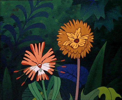 Alice In Wonderland Tiger Lily, Dandelion Gif, Flowers From Alice In Wonderland, Disney Flowers, Lion Flower, Dandy Lion, Pakse, Alice In Wonderland Flowers, Disney Gifs