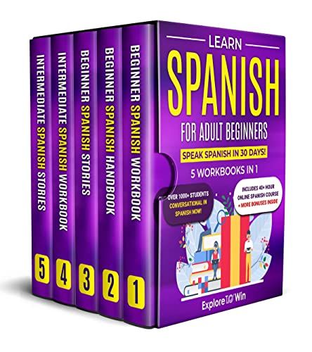 Amazon.com: Learn Spanish for Adult Beginners: 5 Books in 1: Speak Spanish In 30 Days! eBook : ToWin, Explore: Kindle Store Spanish Verb Conjugation, Spanish Stories, Verb Conjugation, Vocabulary Book, Spanish Courses, Study Spanish, Speak Spanish, Spanish Verbs, Spanish Speaking Countries