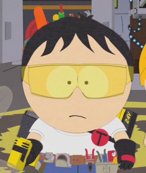 Stan Marsh as "Toolshed." Story:  Possesses telepathic control over all power tools. Style South Park, Tool Shed, South Park Characters, I Love My Son, Tool Sheds, My Buddy, Arctic Monkeys, South Park, Power Tools