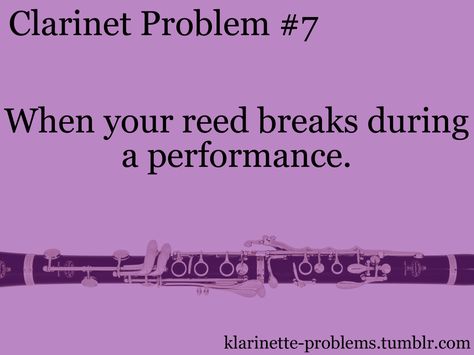 Solve cane reed problem! Play on the world's best, premium, synthetic reeds for clarinet and saxophone! NEW Hemp and Carbon Fiber reeds are AMAZING. Better than cane and best of brand! Try 2 week trial now! www.fiberreed.com www.kickthemonster #kickthemonster Clarinet Humor, Marching Band Jokes, Marching Band Memes, Band Problems, Band Jokes, Strange Music, Music Jokes, Band Nerd, Band Geek