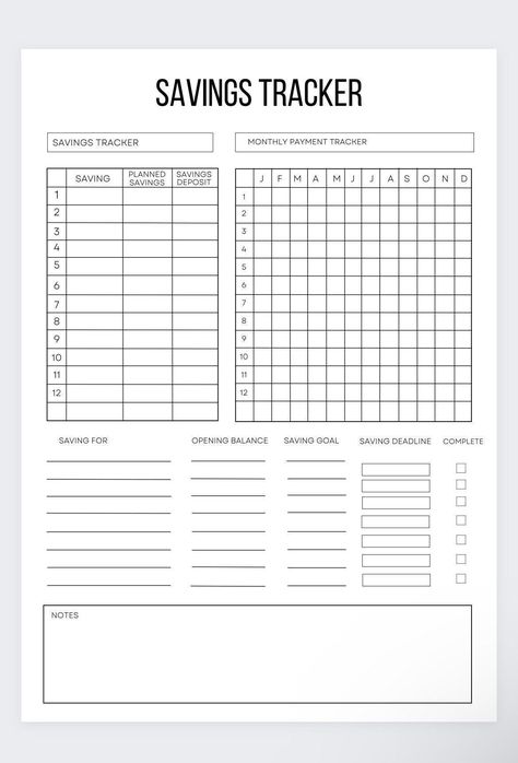 #Organisation #Savings_Tracker_Journal #Saving_Money_Planner_Template #Finance_Planner_Ideas Saving Binder, Savings Binder, Money Tracker, Savings Chart, Savings Goal, Income And Expenses, Monthly Savings, To Do Planner, Savings Planner