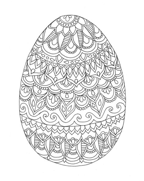 Easter Coloring Page Easter Coloring Pages Printable, Free Easter Coloring Pages, Easter Coloring Sheets, Egg Coloring Page, Easter Egg Coloring Pages, Easter Drawings, Adult Easter, Easter Egg Pattern, Abstract Coloring Pages