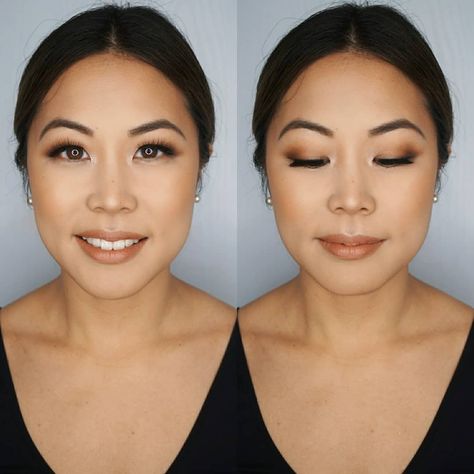 Bridesmaid Makeup Asian Eyes, Wedding Makeup For Asian Eyes, Filipina Makeup Looks, Asian Bridal Makeup Natural, Asian Bridesmaid Hair, Filipino Makeup Looks, Asian Bridesmaid Makeup, Bridal Makeup Asian Brides, Wedding Makeup For Asian Brides