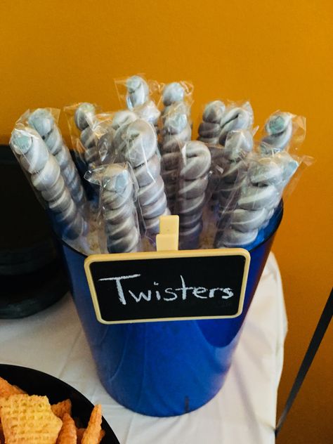 2 Nado Birthday Party, Twisters Birthday Party, Twister Themed Party Decorations, Tornado Themed Snacks, Two Nado Birthday Party Decorations, Weather Themed Party, Three Nado Birthday, 4nado Birthday, Tornado Party Favors