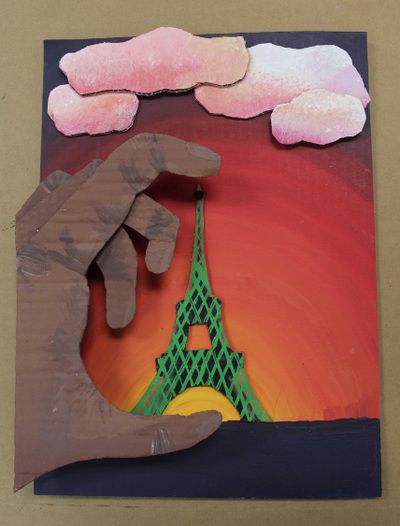 Cardboard Art Projects, Cardboard Relief, Recycle Sculpture, Classe D'art, 3d Art Projects, High School Art Lessons, High School Art Projects, 6th Grade Art, Cardboard Painting