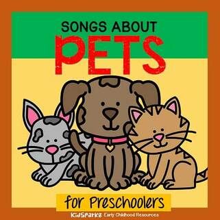 Pets For Preschool, Toddler Songs With Actions, Preschool Pets Unit, Preschool Pet Activities, Movement Songs For Preschool, Toddler Circle Time, Curriculum For Preschool, Rhyming Preschool, Creative Curriculum Preschool