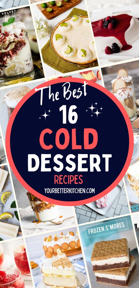 Cold Recipes Dessert, Cold Recipes Summer, Budget Friendly Desserts, Healthy Cold Desserts, Light Summer Desserts Easy, Easy Cold Desserts, Cold Summer Desserts, Fun Summer Desserts, Cold Desserts Summer