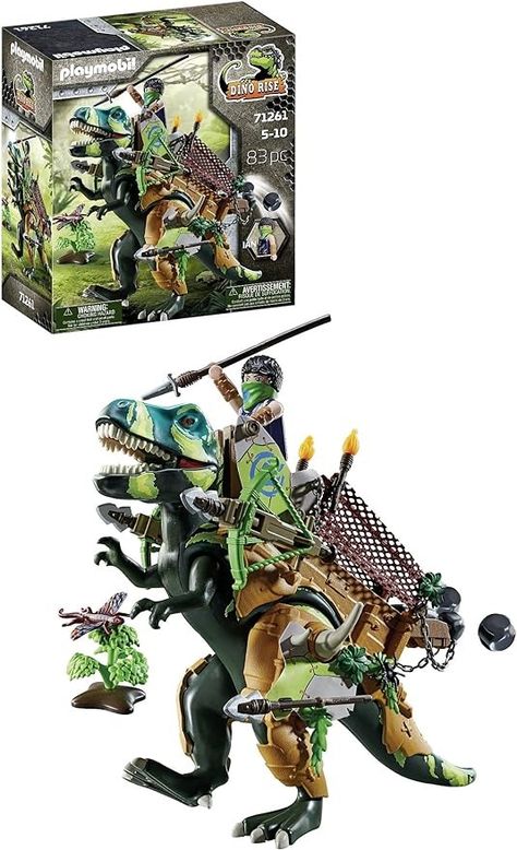 Amazon.com: Playmobil T-Rex : Toys & Games Lance Pierre, T Rex Toys, Create Your Own Adventure, Play Mobile, Beige And Blue, Interactive Play, Preschool Toys, Fashion Toys, Electronic Toys