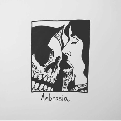 12.9 mil Me gusta, 41 comentarios - Matt Bailey (@baileyillustration) en Instagram: "Ambrosia." Matt Bailey, Gothic Wallpaper, Psy Art, Skeleton Art, Dark Tattoo, Flash Art, Trippy Art, Skull Art, Dark Art