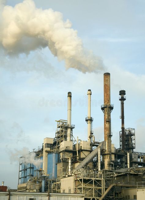 Pabrik Industri Aesthetic, Air Pollution Aesthetic, Air Pollution Pictures, Thermal Pollution, Factory Pollution, Air Pollution Project, Factory Chimney, Pollution Pictures, Pollution Activities