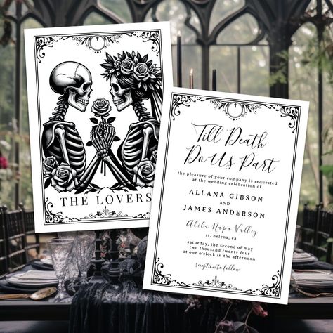 Wedding Invitation Examples, Wording Wedding Invitations, Tarot Wedding, Invitation Wording Wedding, Wedding Invitations Examples, Wedding Invitations With Rsvp, Skeleton Wedding, Wedding Invitation Ideas, Invitation Examples