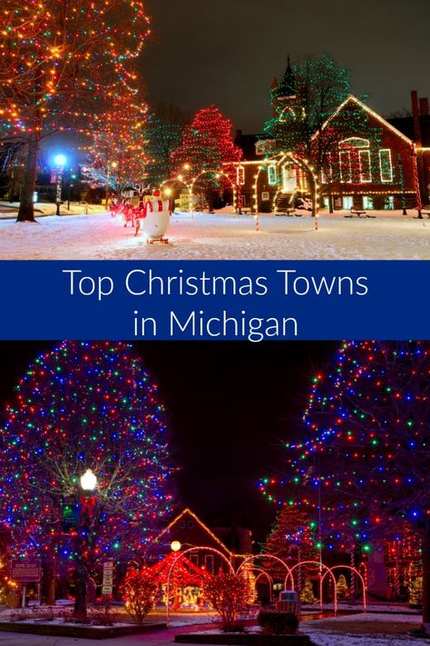 top christmas towns in michigan Christmas In Michigan, Christmas Michigan, Best Christmas Vacations, Michigan Christmas, Midwest Vacations, Christmas Towns, Frankenmuth Michigan, Rv Trips, Holiday Parades