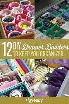 DIY Drawer Dividers | Cheap And Cute Organizer Ideas by DIY Ready at http://diyready.com/diy-drawer-dividers/ Cheap Drawers, Sock Drawer Organization, Organization Apartment, Diy Drawer Dividers, Diy Drawer Organizer, Apartment Hacks, Closet Hacks Organizing, Organizer Ideas, College Organization