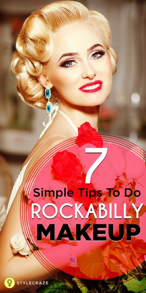 Rockabilly Makeup Tutorial, 50's Hairstyles, Cabelo Pin Up, Rockabilly Makeup, 50s Makeup, Mode Rockabilly, Rockabilly Mode, Rockabilly Baby, Bare Minerals Makeup