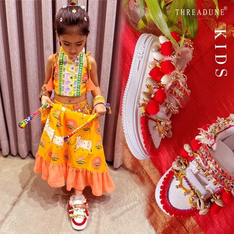 #client Diaries Customized Shoes The most adorable customization we did this navratri. For the most beautiful and adorable 5yr old girl . Adding the complete festive edit all colors ,ghungroos,shells ,threadwork give the complete wedding and festive vibe . What else you wished for ✨ DM/WHATSAPP FOR ORDERS 7693020905 Visit our offline store THREADUNE 19/1 Pushpak Apartment(BASEMENT) Opposite Jall Sabha grah South Tukoganj 452001 Indore (Madhya Pradesh) 7693020905 #threadune #han... Apartment Basement, Client Diaries, Customized Shoes, Madhya Pradesh, Custom Shoes, Indore, All The Colors, Basement, Most Beautiful