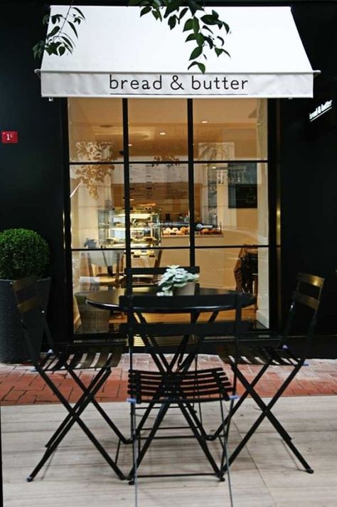 sunflowersandsearchinghearts:  Cafe via Pinterest Coffee Place, Design Café, Butter Coffee, Interior Vintage, Cafe Bistro, Shop Fronts, Coffee Shop Design, Store Window, Bakery Shop