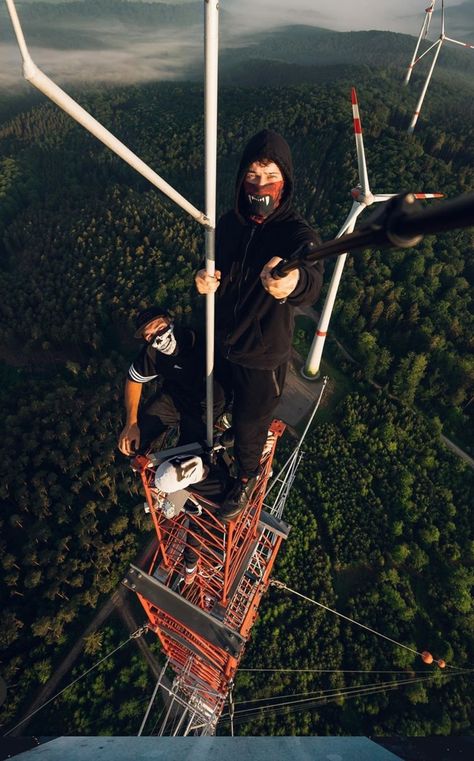 Lattice Climber in Germany Tower Climber, Urbex Photography, Dynamic Poses, Space Time, Urban Exploration, Rock Climbing, Lattice, Climbing, Real Life