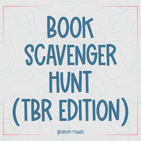 Book Scavenger Hunt - TBR Edition Thank you for tagging me @lauryns.little.library! I’m tagging: @pixieereads @reads.by.andrea @novels.and.nailfies @novelswithkatie @camillecanread @whatsamreads_ @romantasyandmatcha @tifflovesthrillers & YOU! 🩷QOTD: How is your week going?🩷 Book Scavenger, Book Scavenger Hunt, Little Library, Scavenger Hunt, Thank You, Books