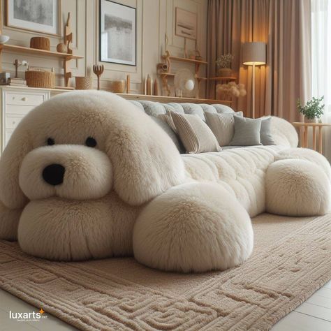 Giant Dog Shaped Sofa 🐾🛋️ #GiantDogSofa #PawsomeComfort #WhimsicalSeating Make a statement in your living room with the Giant Dog Shaped Sofa. Crafted to resemble an adorable canine, this sofa offers ample seating space and adds a touch of whimsy to your decor. Elevate your lounging experience with the Giant Dog Shaped Sofa, where every sit is a cozy cuddle with man's best friend. 🌟🐶💖 https://luxarts.net/giant-dog-sofa/ Cozy Den, Washable Slipcovers, Shaped Sofa, Giant Dogs, Dog Sofa, Dog Decor, Family Living, Eclectic Decor, Unique Decor