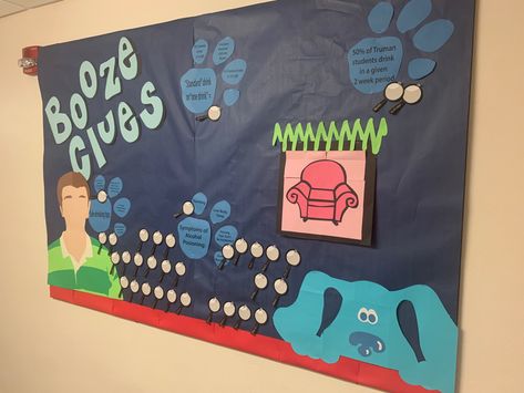 Blues Clues Bulletin Board, Alcohol Ra Bulletin Boards, Alcohol Ra Board, Alcohol Safety Bulletin Board, Ra Alcohol Bulletin Boards, Finals Ra Bulletin Board, Move Out Bulletin Board Ra, Alcohol Awareness Bulletin Board, Alcohol Bulletin Board