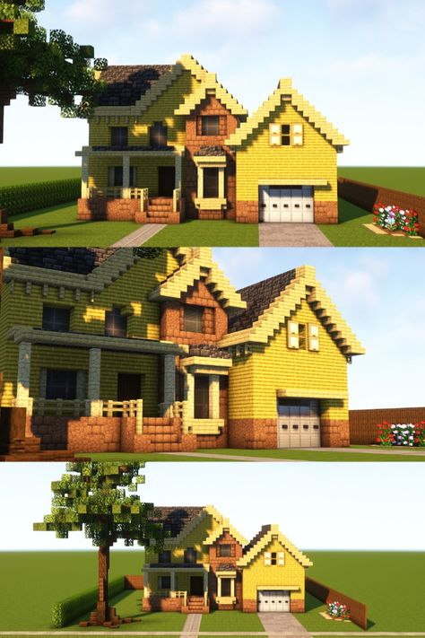 It has been a long time since I have made a suburban house like this.    > Let me know what you think.   > Shaders: Complementary Minecraft House Suburban, Minecraft Apartment Building, Minecraft Suburban House, Mc Houses, Minecraft Halloween, Minecraft Zombie, Cottage Minecraft, 90s House, Minecraft Mansion