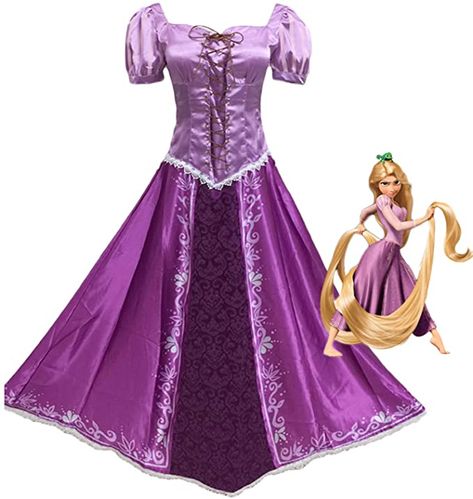 Long Hair Princess, Princess Fancy Dress, Tangled Princess, Rapunzel Cosplay, Rapunzel Costume, Purple Magic, Rapunzel Dress, Costume Princess, Magic Dress