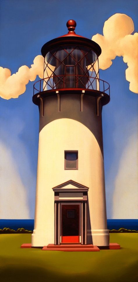 https://flic.kr/p/2bJ86tE | Kenton Nelson, Lighthouse Something's Gotta Give House, Kenton Nelson, Hamptons Beach House, Hamptons Beach, Grant Wood, Painting Styles, Lighthouse Painting, Diane Keaton, Edward Hopper