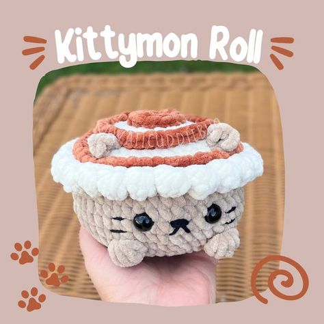 Kawaiicuddlebug ✿ Julie on Instagram: "The new and revised edition of my Kittymon Roll is ready! 🤎 If you missed my previous post: I made Kittymon Roll in 2022. I had recently gone over the pattern again and realized how much room for improvement there was! I’m grateful for how much I have learned/grown/advanced in just over a year! 🤎 So, with the help of my wonderful pattern testers, Kittymon Roll 2.0 is ready! You can find the pattern on my Etsy, Ribblr, & Ravelry! Links in bio! 🤎 I’m going to be giving away the pattern to some of my followers! To win: -comment on this post saying what flavor Kittymon Roll you’re going to make! -show my pattern testers some love by following them!⬇️ @positchibi @tout.en.douceur @paigecrocheting @thegrochet @maddiee.crochets @jj_amigus @peachcityst Crochet Gingerbread, Unique Tools, Unique Crochet, Free App, Cinnamon Roll, Crochet Patterns Amigurumi, Crochet Animals, Easy Projects, Cute Crochet