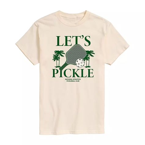 Mens Short Sleeve Pickleball Graphic T-Shirt, Color: Cream - JCPenney Vintage Vibes Retro, Retro Graphic Tees, Tops Graphic, Men's Graphic T Shirt, Satin Blouse, Pickleball, Vintage Vibes, Workout Tee, Favorite Jeans