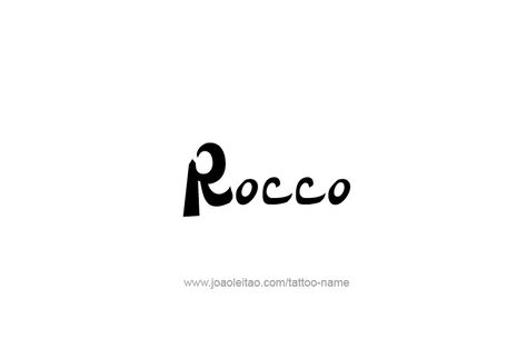 Diseño del tatuaje nombre Rocco Name Tattoo Designs, Name Tattoo, Name Tattoos, Name Design, Font Styles, Fonts Design, Tattoo Designs, Money, Tattoos