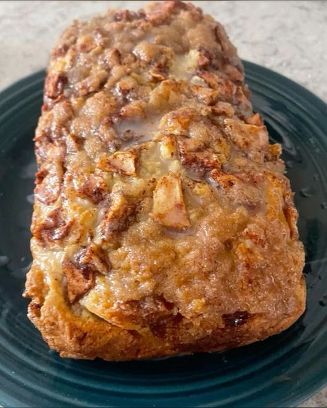 Apple Fritter Sourdough Bread, Sourdough Discard Apple Fritter Bread, Sourdough Apple Fritter Bread, Sourdough Apple Recipes, Apple Banana Bread, Baked Apple Fritters, Sourdough Discard Recipes, Recipe Using Sourdough Starter, Discard Recipe