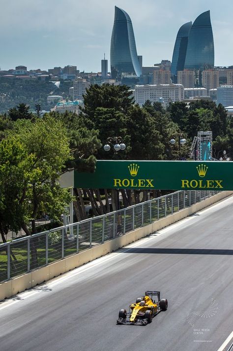 2016 Formula 1 Grand Prix of Europe at the Baku City Circuit in Azerbaijan Baku City Circuit, Baku F1, Azerbaijan Grand Prix, Baku City, Modern Metropolis, Architecture Building Design, Baku Azerbaijan, I Want To Travel, Scenic Beauty