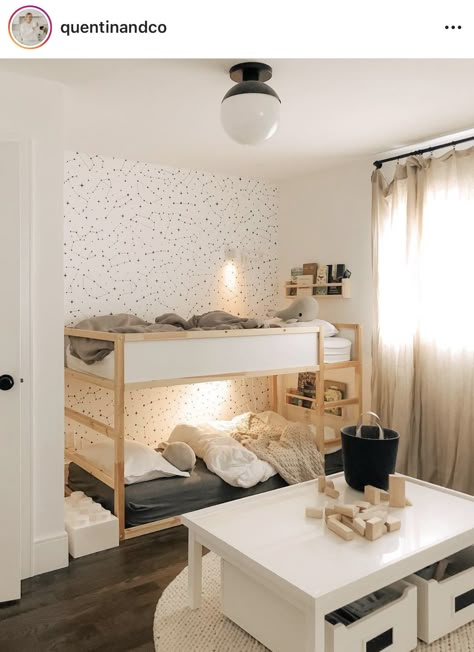 Kura Loft Bed, Cama Ikea Kura, Kids Rooms Shared, Shared Girls Room, Toddler Boy Room Decor, Kids Rooms Inspo, Small Kids Room, Ikea Kura, Designing A Home