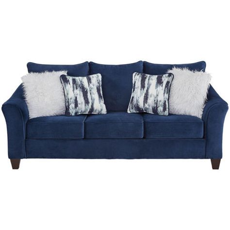 Show details for ARIA SOFA Royal Blue Sofa Living Room, Galaxy Living Room, Blue Sofa Living Room, Navy Loveseat, Royal Blue Sofa, Navy Couch, Navy Blue Furniture, Blue Sofa Living, Navy Blue Sofa