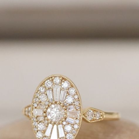 Berlinger Jewelry on Instagram: "Iconic for a reason, our Oval Shape Ballerina Round Diamond Mosaic Ring captivates at every glance 😍 For those who desire a ring that’s unforgettable and unlike any other! Available in your choice of metal color and ring size. Discover the elegance of our Diamond mosaics today ❤️ Oval Shape Ballerina Round Diamond Mosaic Ring (Product ID: B0428) #engagement #alternativeengagementring #uniqueengagementring #vintageinspiredengagementring #engagementrings #ringoftheday #nontraditional #nontraditionalbride #artdeco #artdecojewelry" Oval Mosaic Ring, Oval Mosaic Engagement Ring, Art Deco Oval Ring, Diamond Mosaic Ring, Mosaic Diamond Ring, Mosaic Wedding Ring, Ballerina Ring Engagement, Mosaic Engagement Ring, Ballerina Engagement Ring