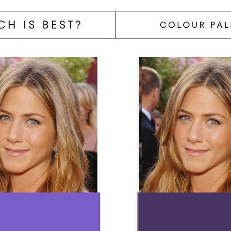 Colour Analysis | Style Session | Shopper on Instagram: "COLOUR ANALYSIS: @jenniferaniston Which colour do you think works best next to her features?⬇️ Can you see the power of colour? Do you want to learn your best colours? Visit my website to find out how I can help you👏 @imageconsultantmaidenhead (Who’s celebrities colours do you want me to analyse next?) @imageconsultantmaidenhead #ColourAnalysis #imageconsultant #deepwinter #deepautumn #softsummer #warmspring #coolsummer #brightwinter Colour Analysis, Deep Autumn, Bright Winter, Deep Winter, Image Consultant, Warm Spring, Color Analysis, Soft Summer, You Want Me