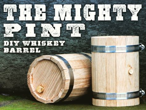 DIY Mini Whiskey Barrel project video thumbnail Mini Whiskey Barrel, Diy Whiskey Barrel, Diy Whiskey, Diy Study Table, Barrels Diy, Barrel Projects, Wood Barrel, Diy Water Fountain, Mini Project