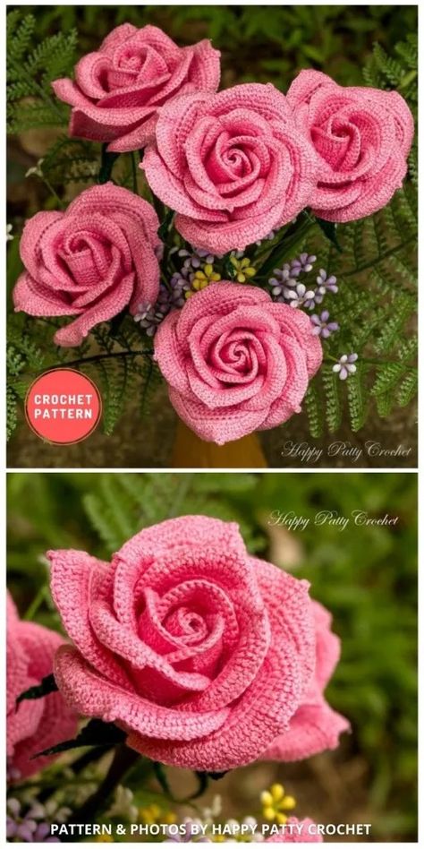 9 Beautiful Crochet Wedding Flower Bouquets For The Bride - The Yarn Crew Crochet Wedding Bouquet Pattern Free, Crochet Bridesmaid Gifts, Crochet Wedding Ideas, Crochet Wedding Flowers, Crochet Wedding Bouquet, Bride Crochet, Wedding Flower Bouquets, Wedding Crochet, Crochet Market