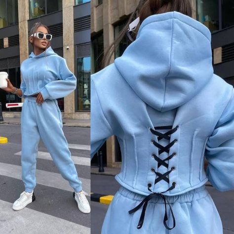 https://aljackie.com/product/new-womens-tracksuit-fleece-hooded-two-piece-set-loose-hoodies-jogger-pants-sets-autumn/ On Sale Save 20% Shop Now! Shop the latest women’s tracksuit fleece hooded two-piece set. Enjoy the cozy fit of loose hoodies and jogger pants, ideal for autumn days Ladies Joggers, Chic Winter Style, Bright Color Dresses, Jogger Pants Casual, White Boho Dress, Skirt Suit Set, Hoodie Set, Sports Trousers, Women Street