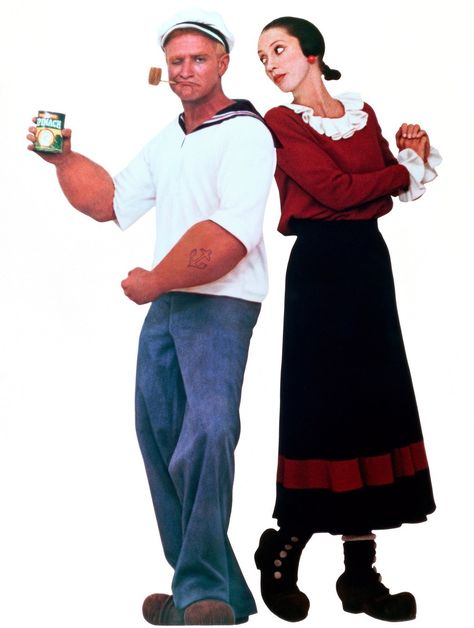 Robin Williams Popeye, Olive Oil Popeye, Halloween Cop, Shelley Duvall, Robin Williams Quotes, Popeye Cartoon, Popeye And Olive, Popeye The Sailor Man, Olive Oyl