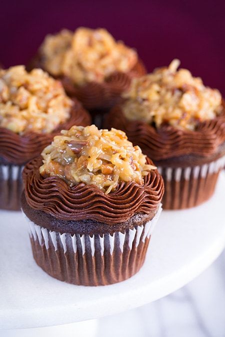 Chocolate Cake Shot, German Chocolate Cupcakes, German Chocolate Cake, German Chocolate, Cooking Classy, Cake Lover, Chocolate Filling, Cupcake Cake, Yummy Cupcakes